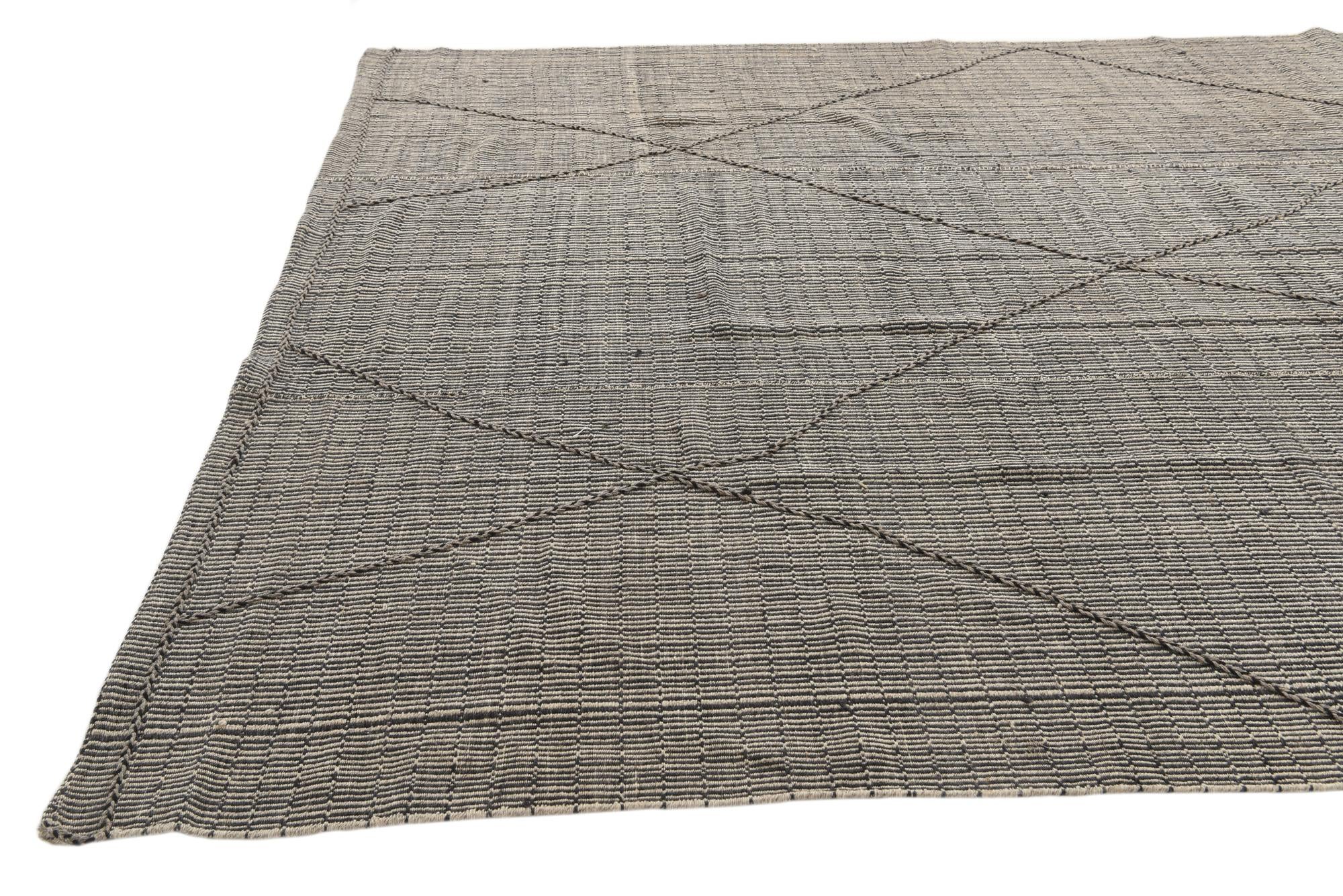 8' 10 x 12' 1 Hand Knotted Moroccan Wool Rug