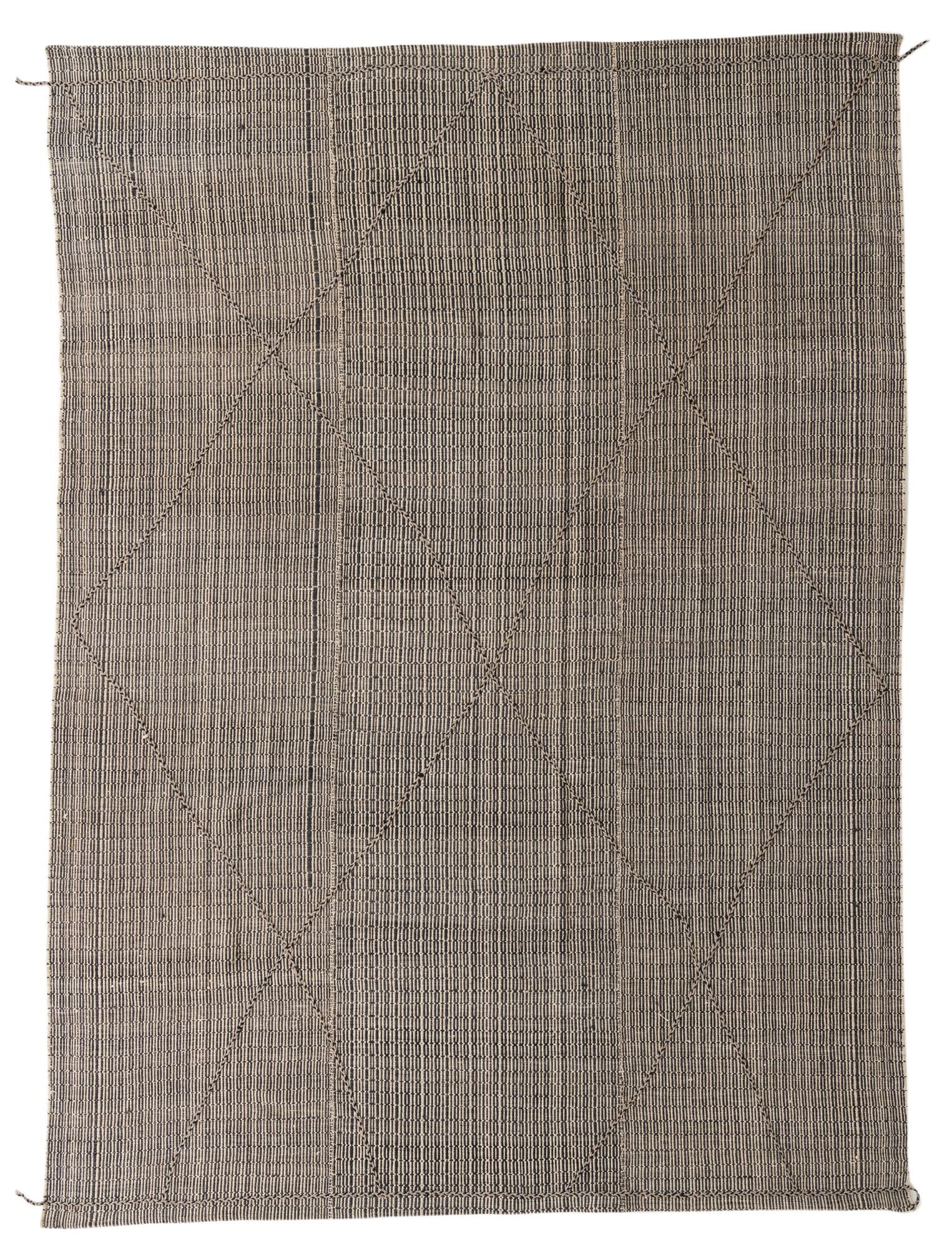 8' 10 x 12' 1 Hand Knotted Moroccan Wool Rug