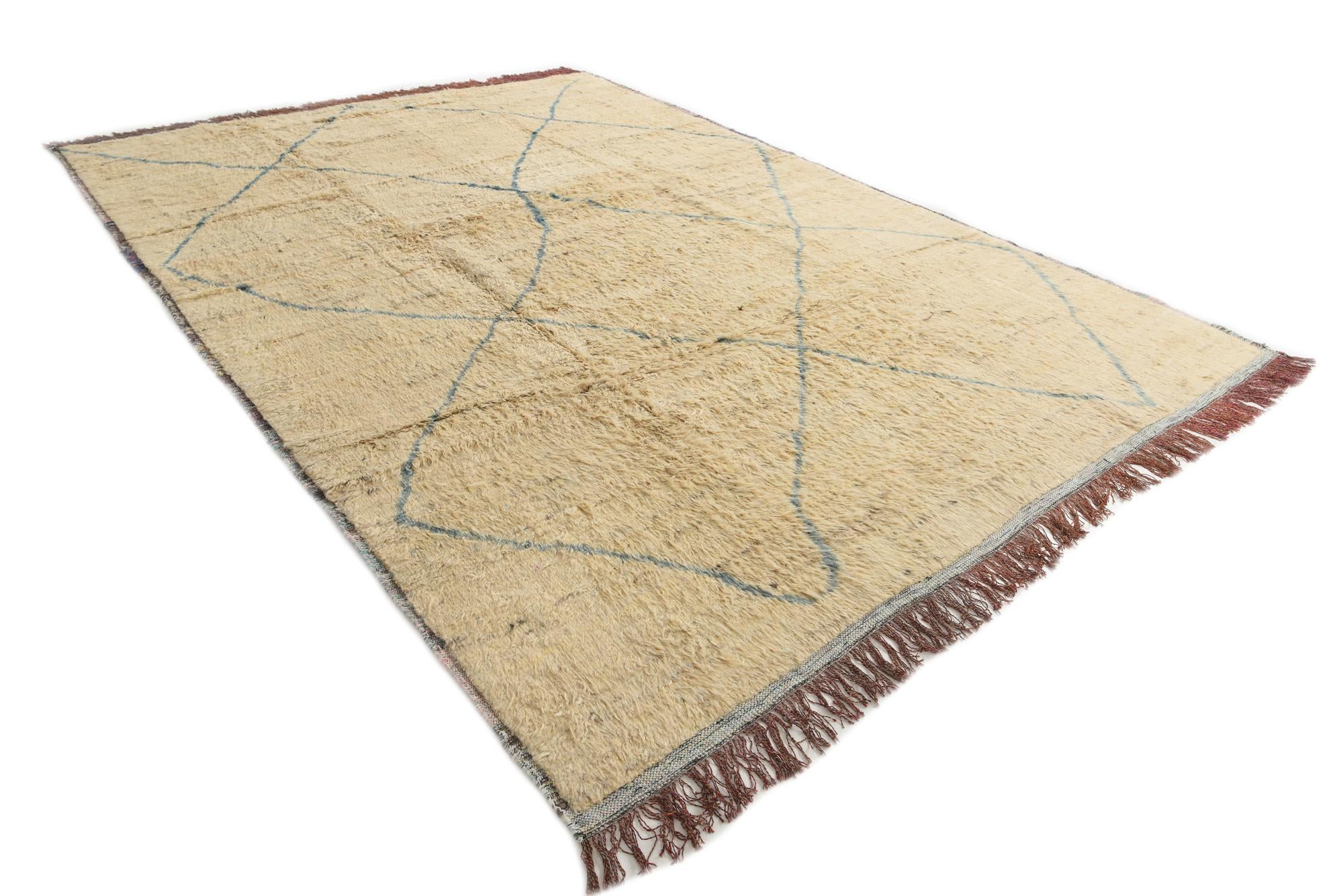 10' x 14' 2 Hand Knotted Moroccan Wool Rug