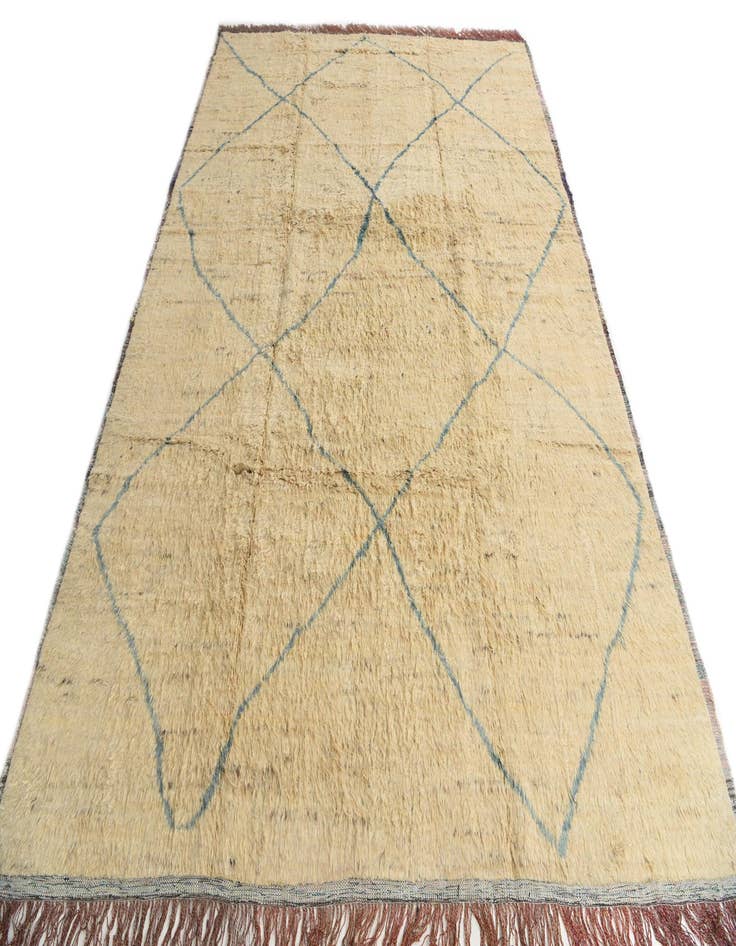 Detail image of 10' x 14' 2  Hand Knotted Moroccan Wool Rug