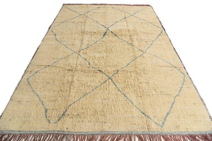 Detailansicht von 305cm x 430cm Handgeknüpft Marokkanisch Wolle Teppich