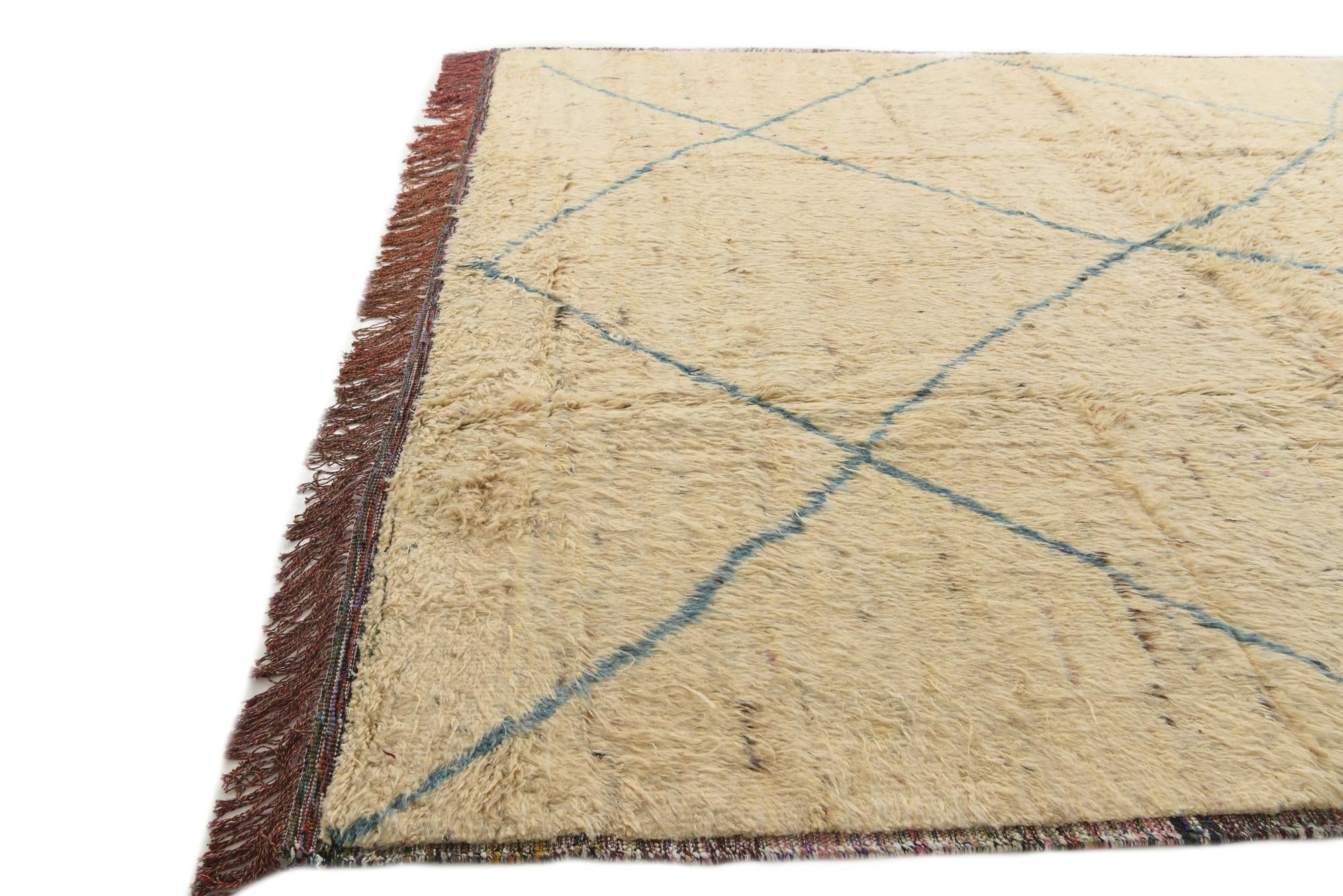 10' x 14' 2 Hand Knotted Moroccan Wool Rug