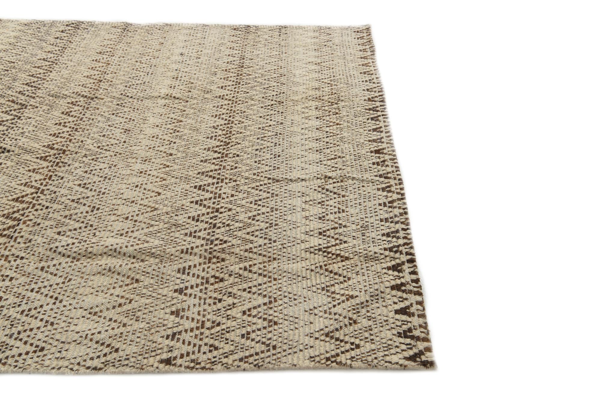6' 1 x 9' 4 Hand Knotted Moroccan Wool Rug