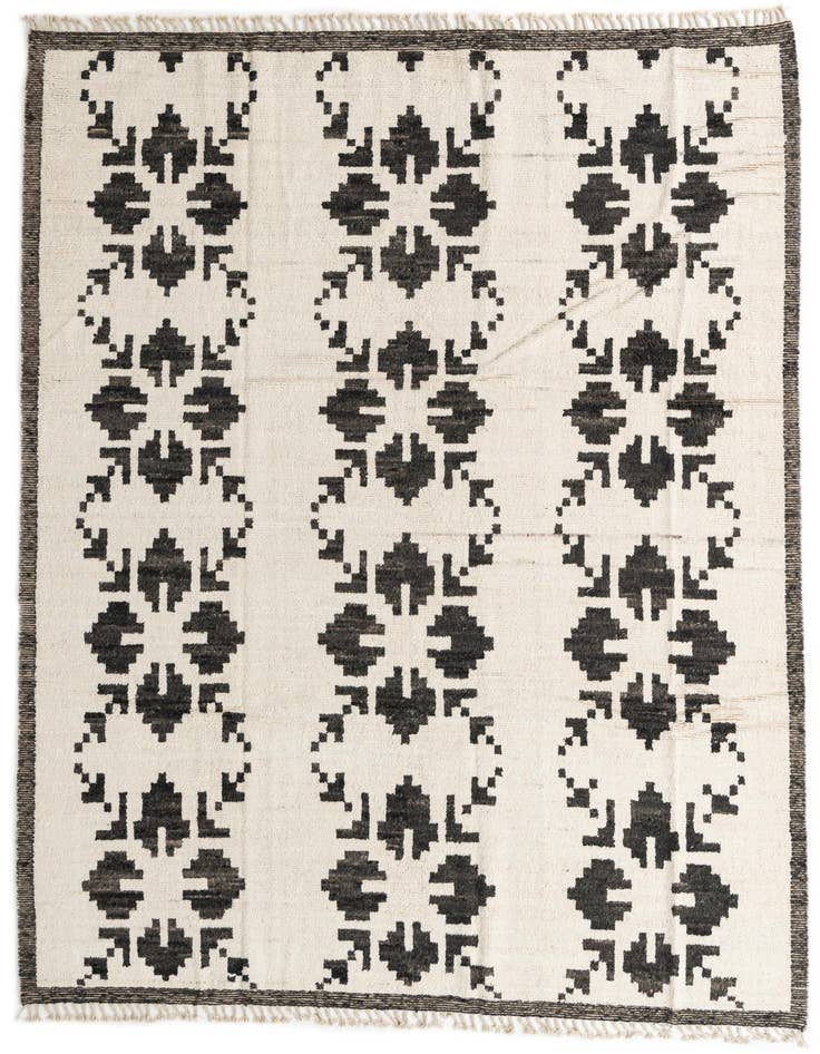 Detail image of 9' 2 x 12' 8 Hand Knotted Moroccan Wool Rug
