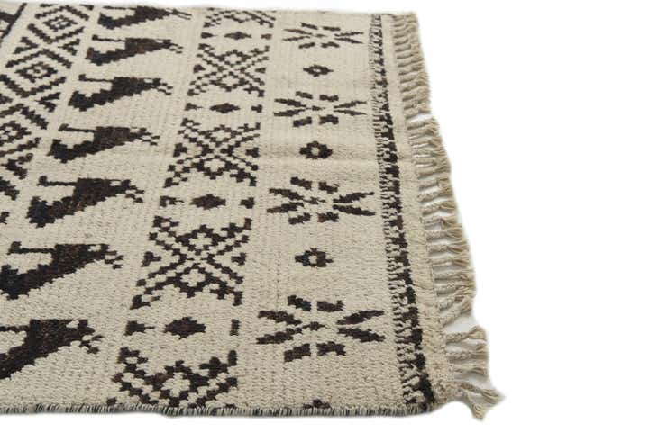 4' 4 x 6' 7 Hand Knotted Moroccan Wool Rug
