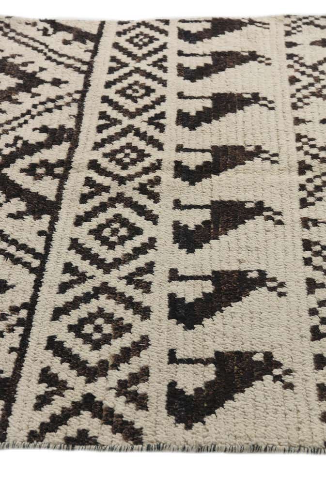 4' 4 x 6' 7 Hand Knotted Moroccan Wool Rug