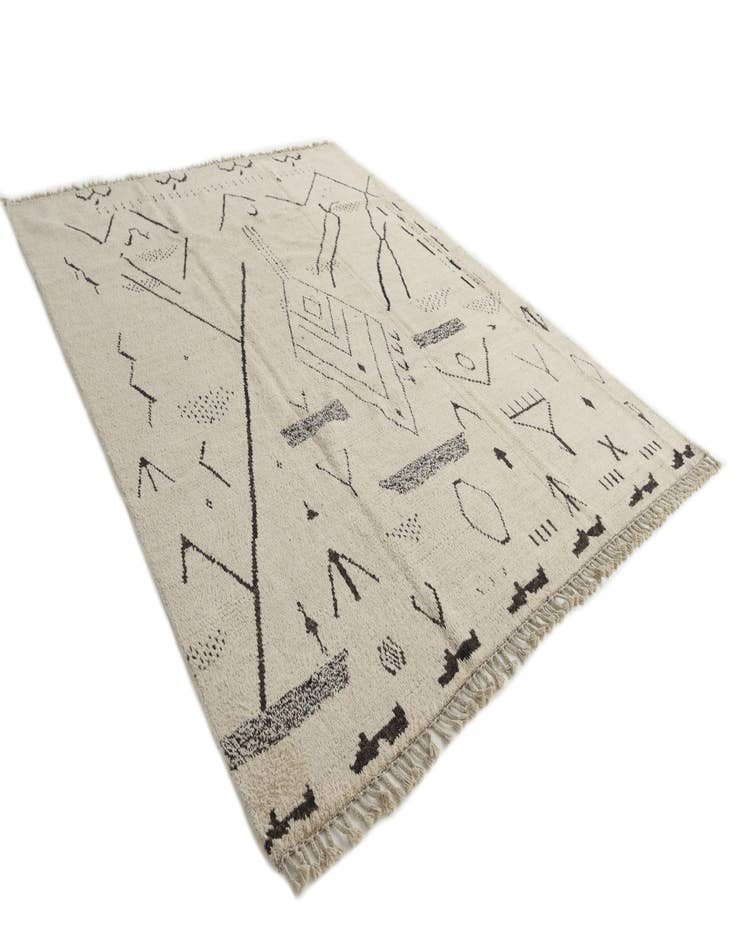 Detail image of 8' 2 x 10' 5  Hand Knotted Moroccan Wool Rug