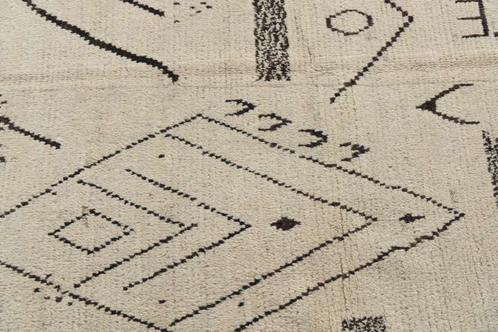 8' 2 x 10' 5 Hand Knotted Moroccan Wool Rug
