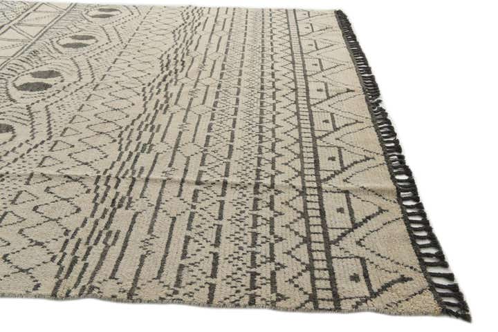 9' x 12' 7 Hand Knotted Moroccan Wool Rug
