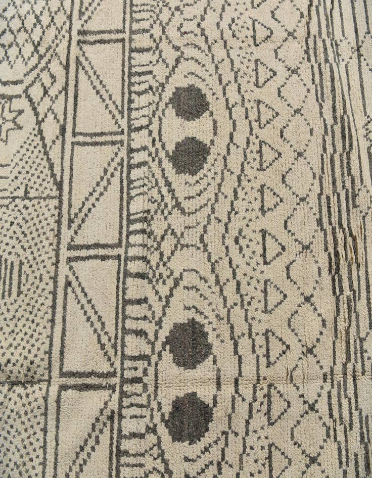 Detail image of 9' x 12' 7  Hand Knotted Moroccan Wool Rug