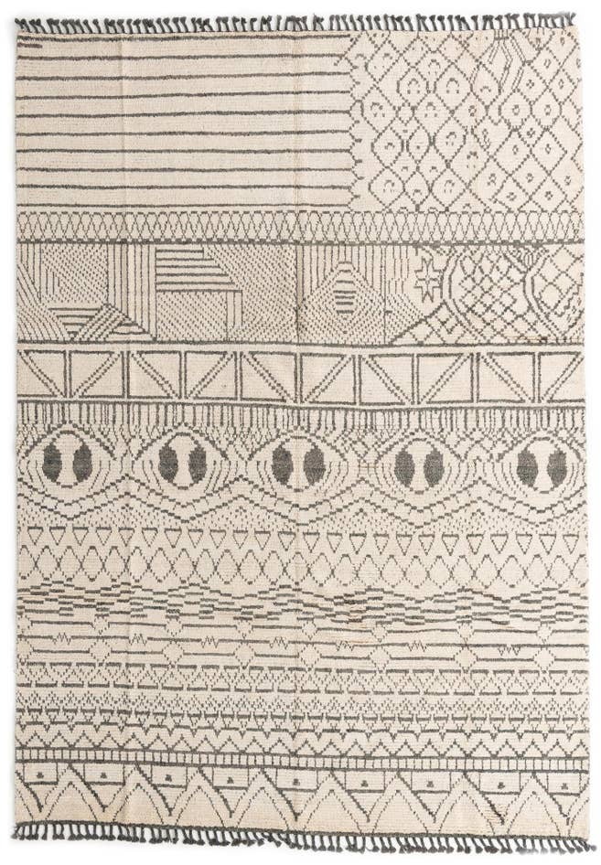 Detail image of 9' x 12' 7 Hand Knotted Moroccan Wool Rug
