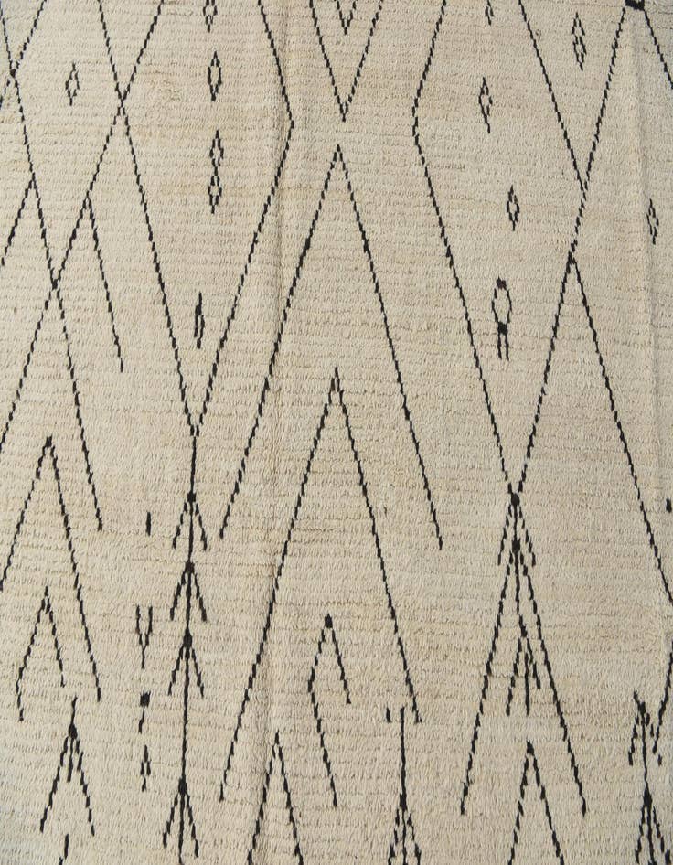 Detail image of 8' 9 x 12'  Hand Knotted Moroccan Wool Rug