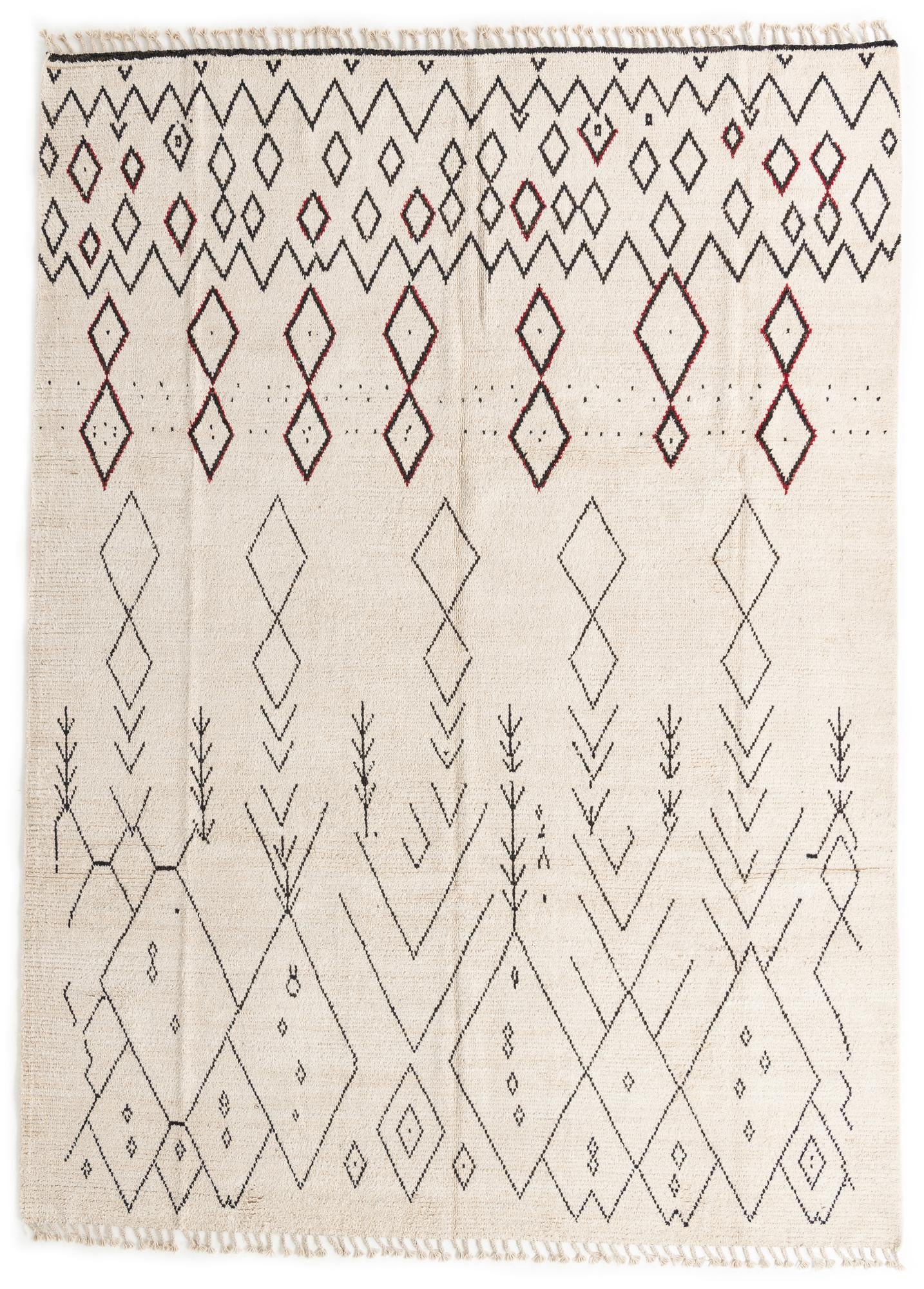 8' 9 x 12' Hand Knotted Moroccan Wool Rug