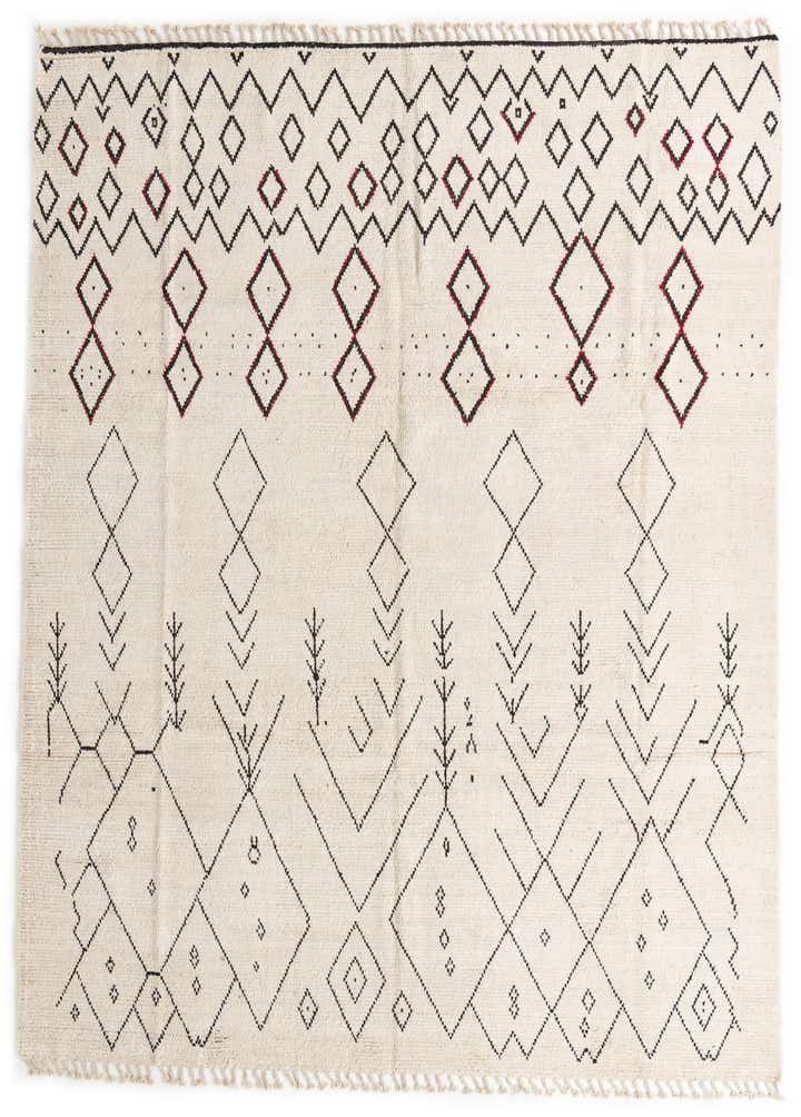 8' 9 x 12' Hand Knotted Moroccan Wool Rug