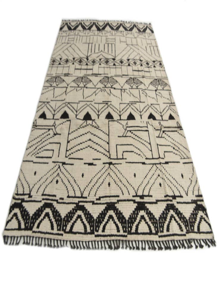 Detail image of 9' x 12' 1  Hand Knotted Moroccan Wool Rug