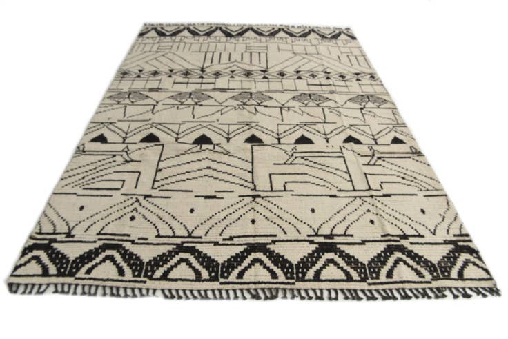Detail image of 9' x 12' 1 Hand Knotted Moroccan Wool Rug