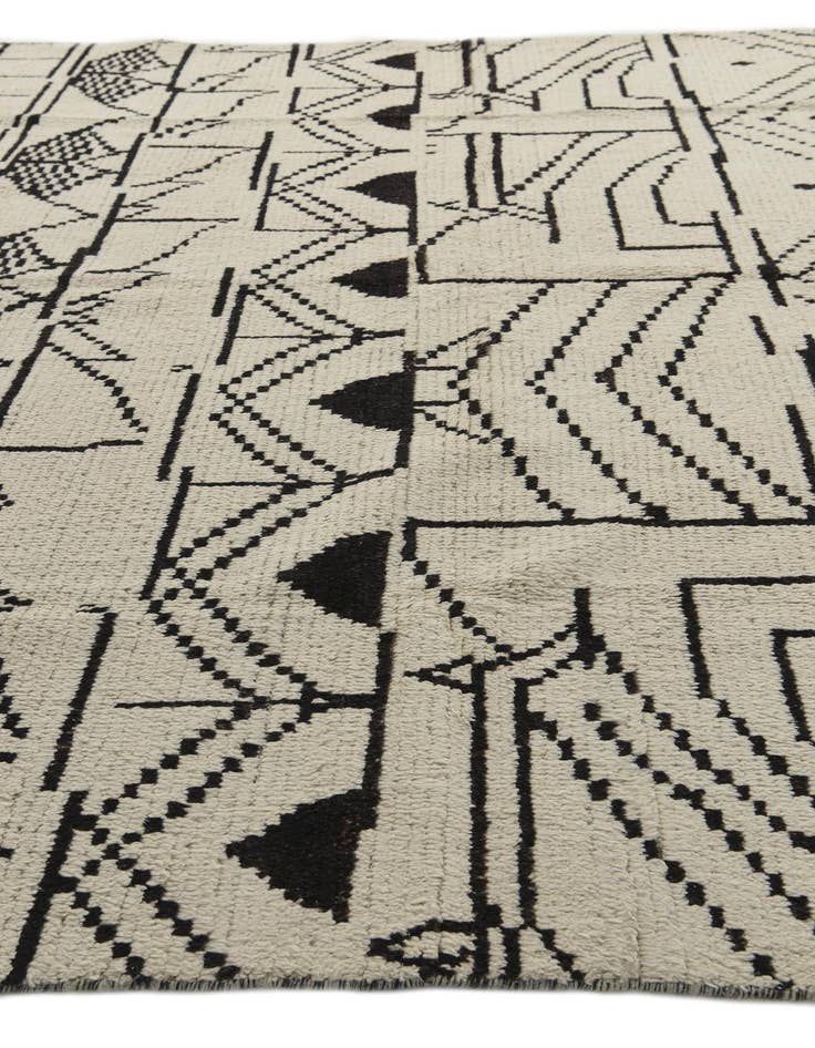 Detail image of 9' x 12' 1  Hand Knotted Moroccan Wool Rug