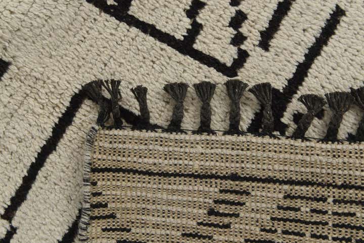 9' x 12' 1 Hand Knotted Moroccan Wool Rug