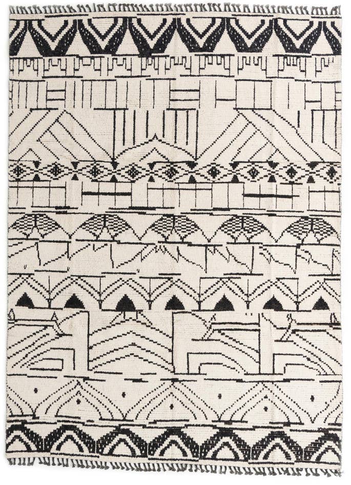 Detail image of 9' x 12' 1 Hand Knotted Moroccan Wool Rug