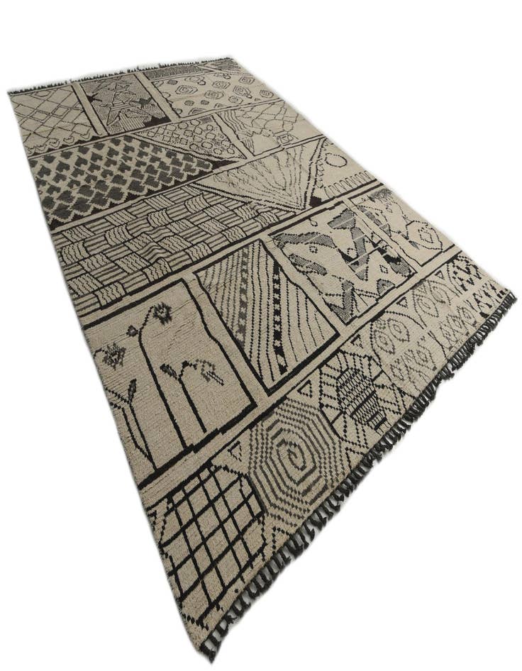 Detail image of 10' x 13' 9  Hand Knotted Moroccan Wool Rug