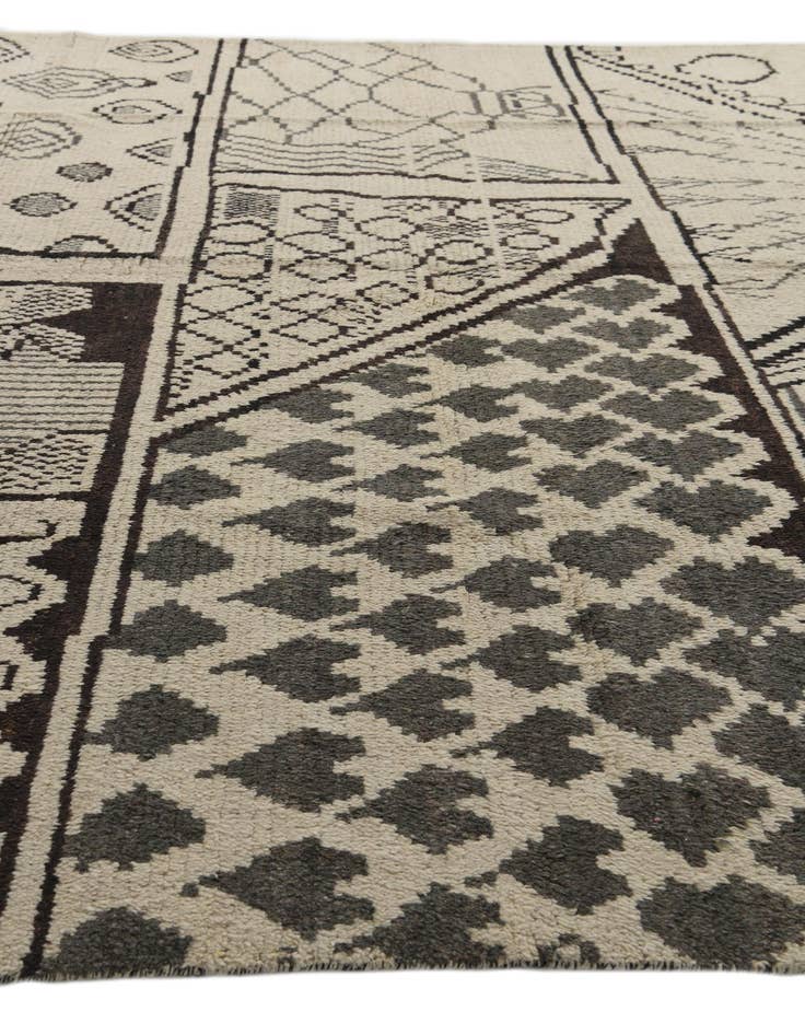 Detail image of 10' x 13' 9  Hand Knotted Moroccan Wool Rug