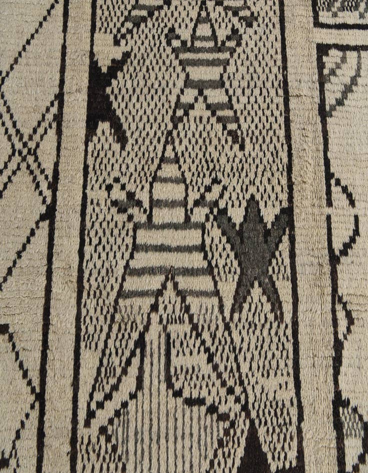 Detail image of 10' x 13' 9  Hand Knotted Moroccan Wool Rug