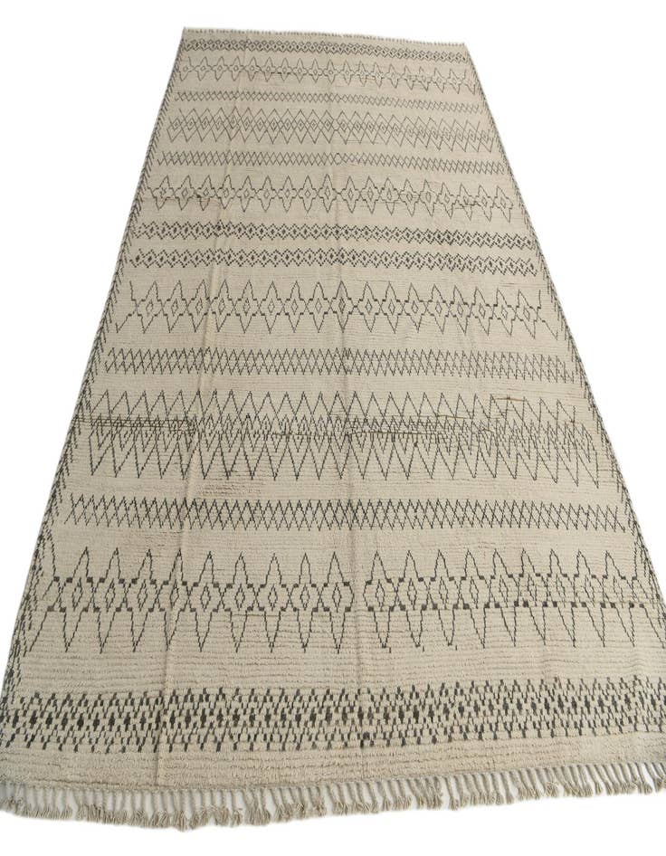 Detail image of 10' 2 x 14'  Hand Knotted Moroccan Wool Rug