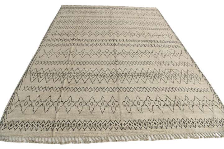 10' 2 x 14' Hand Knotted Moroccan Wool Rug
