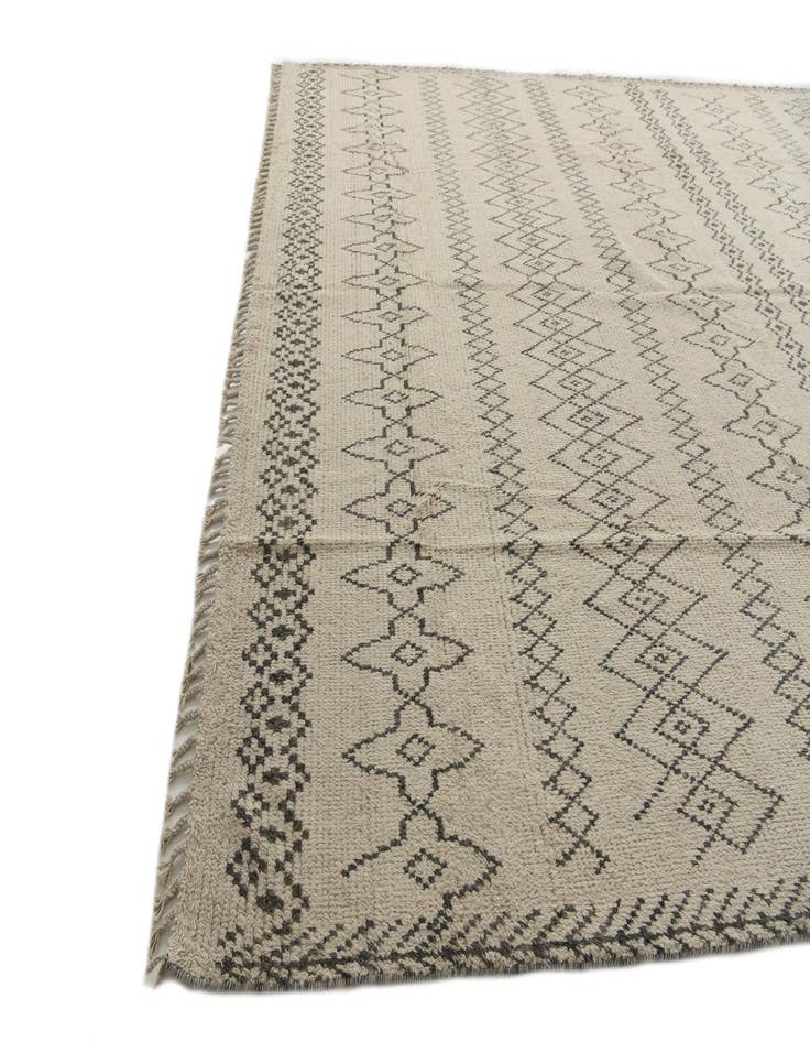 Detail image of 10' 2 x 14'  Hand Knotted Moroccan Wool Rug