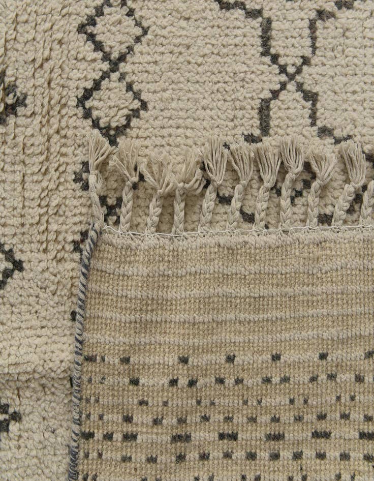 Detail image of 10' 2 x 14'  Hand Knotted Moroccan Wool Rug