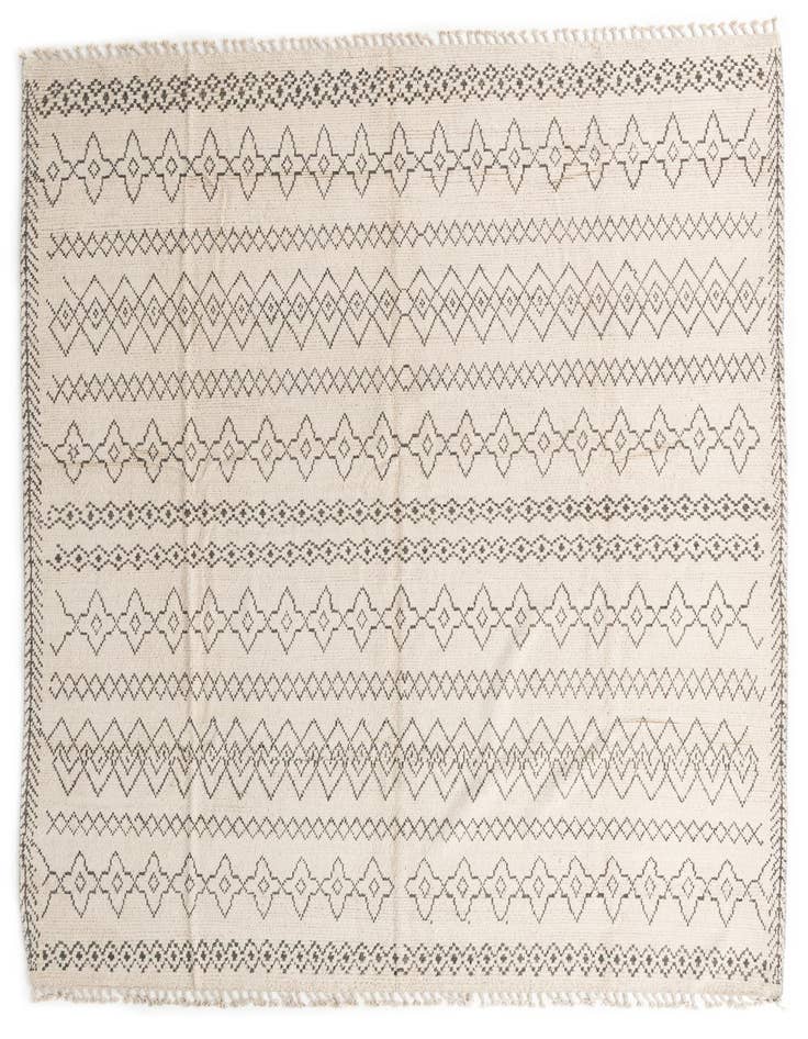Detail image of 10' 2 x 14' Hand Knotted Moroccan Wool Rug