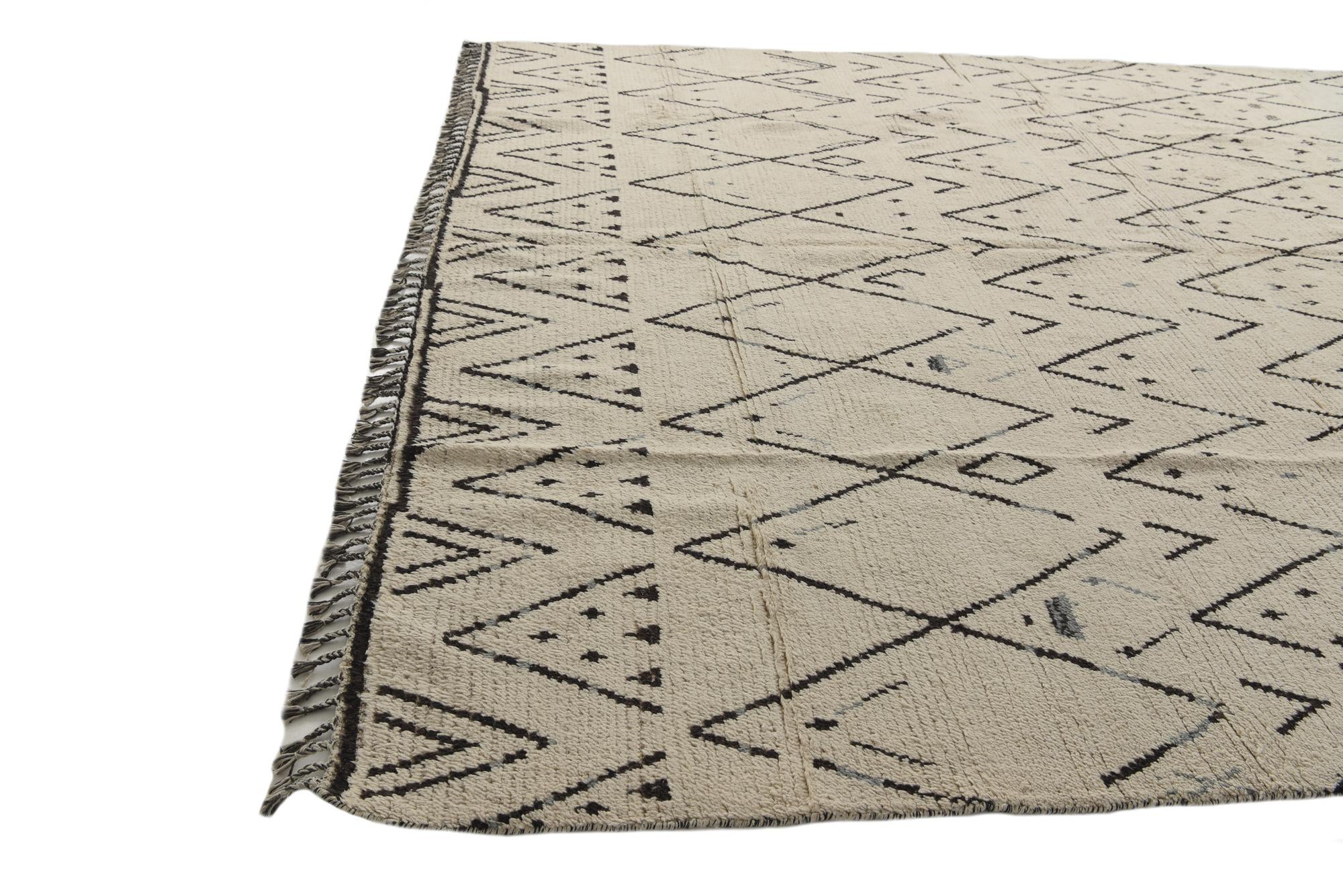 10' 2 x 14' 3 Hand Knotted Moroccan Wool Rug
