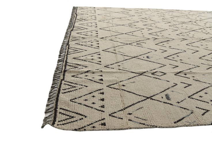 Detail image of 10' 2 x 14' 3 Hand Knotted Moroccan Wool Rug