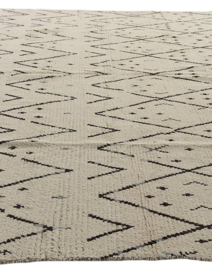 Detail image of 10' 2 x 14' 3  Hand Knotted Moroccan Wool Rug