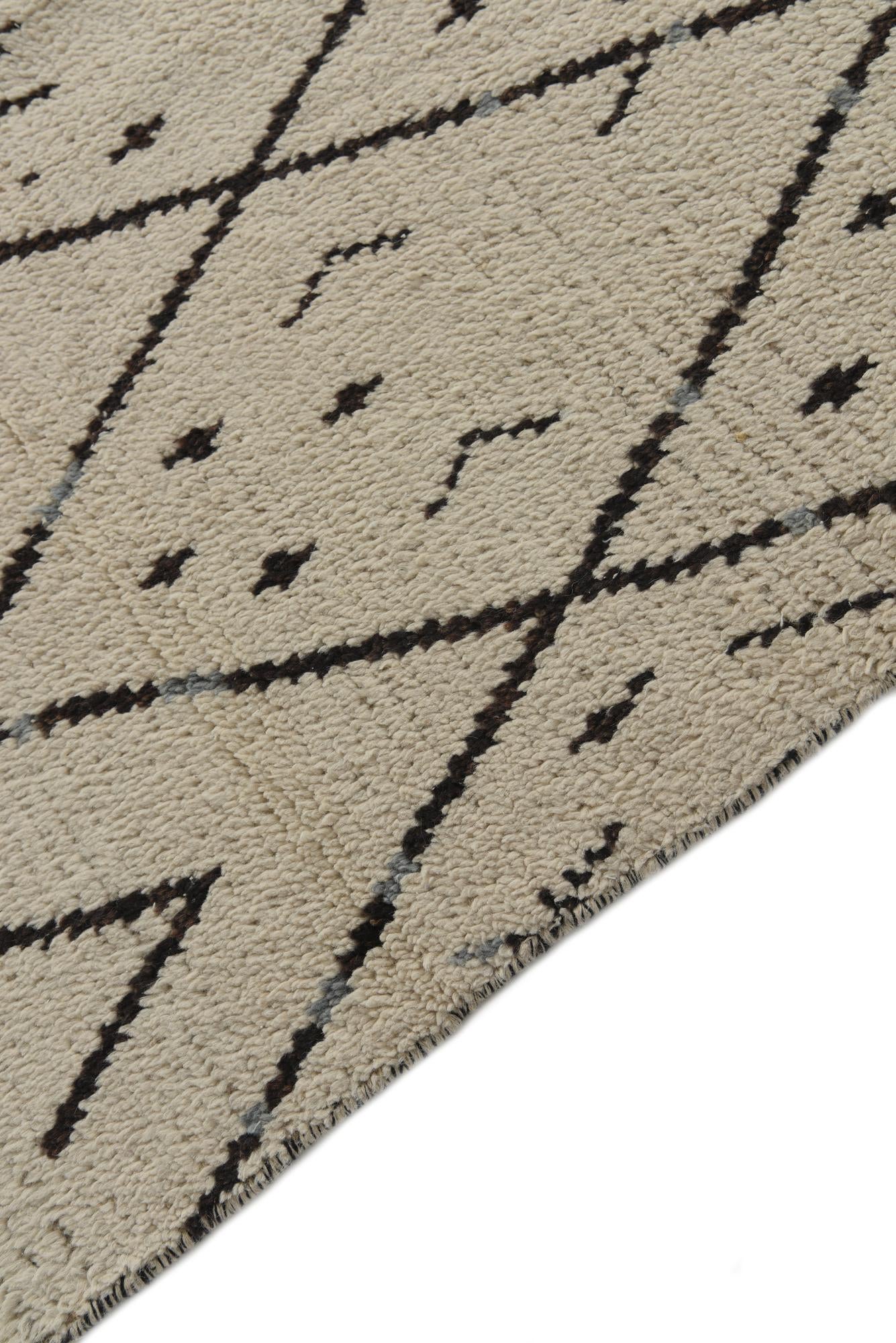 10' 2 x 14' 3 Hand Knotted Moroccan Wool Rug