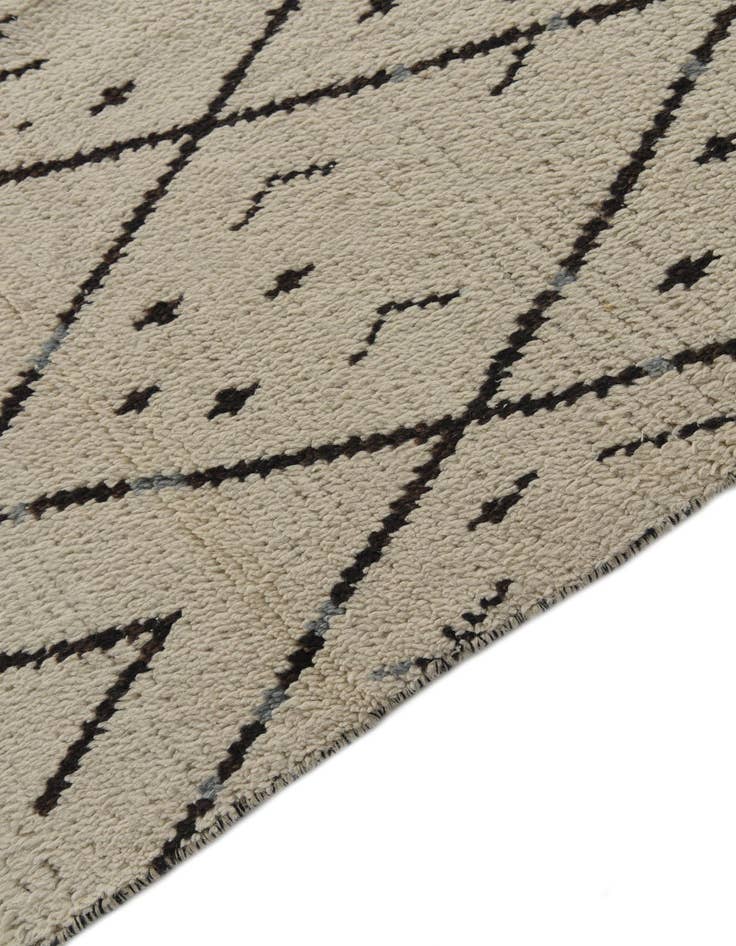 Detail image of 10' 2 x 14' 3  Hand Knotted Moroccan Wool Rug