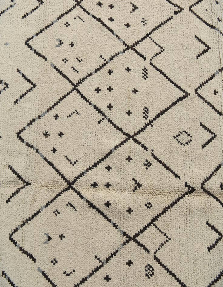 Detail image of 10' 2 x 14' 3  Hand Knotted Moroccan Wool Rug