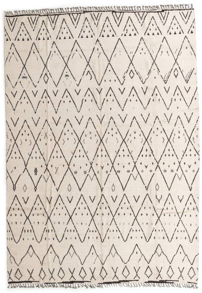 Detail image of 10' 2 x 14' 3 Hand Knotted Moroccan Wool Rug