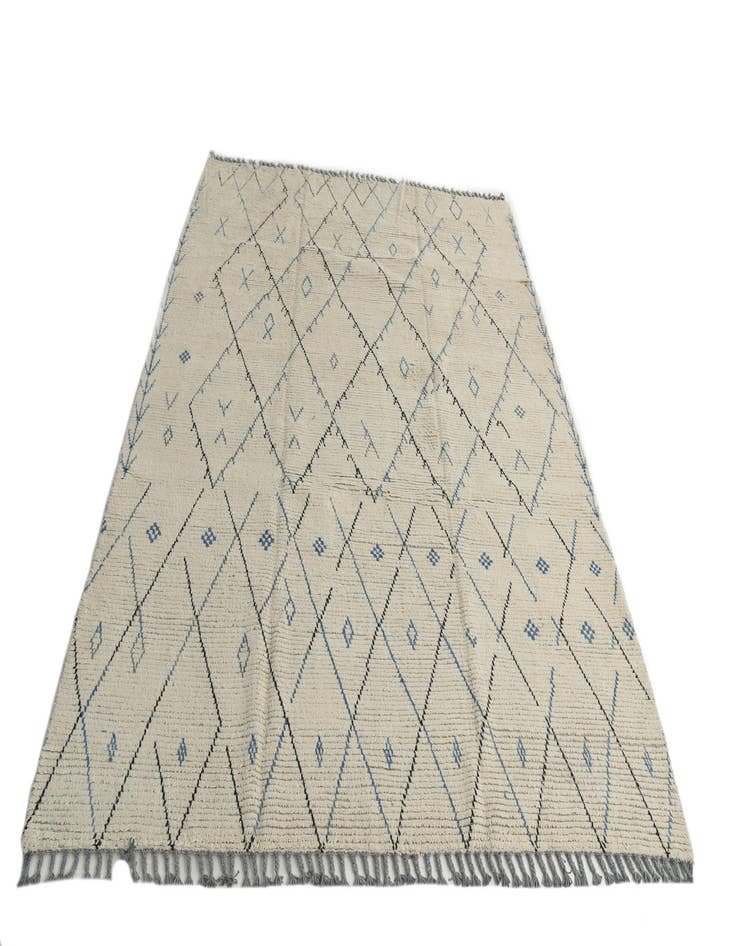 Detail image of 8' 1 x 10' 1  Hand Knotted Moroccan Wool Rug