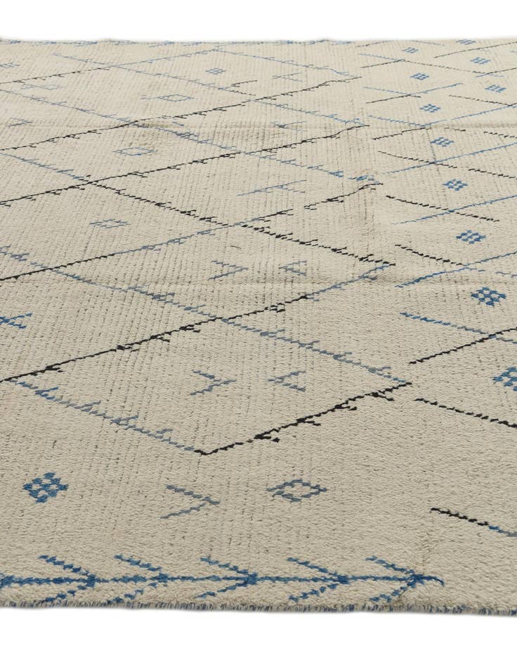 Detail image of 8' 1 x 10' 1  Hand Knotted Moroccan Wool Rug