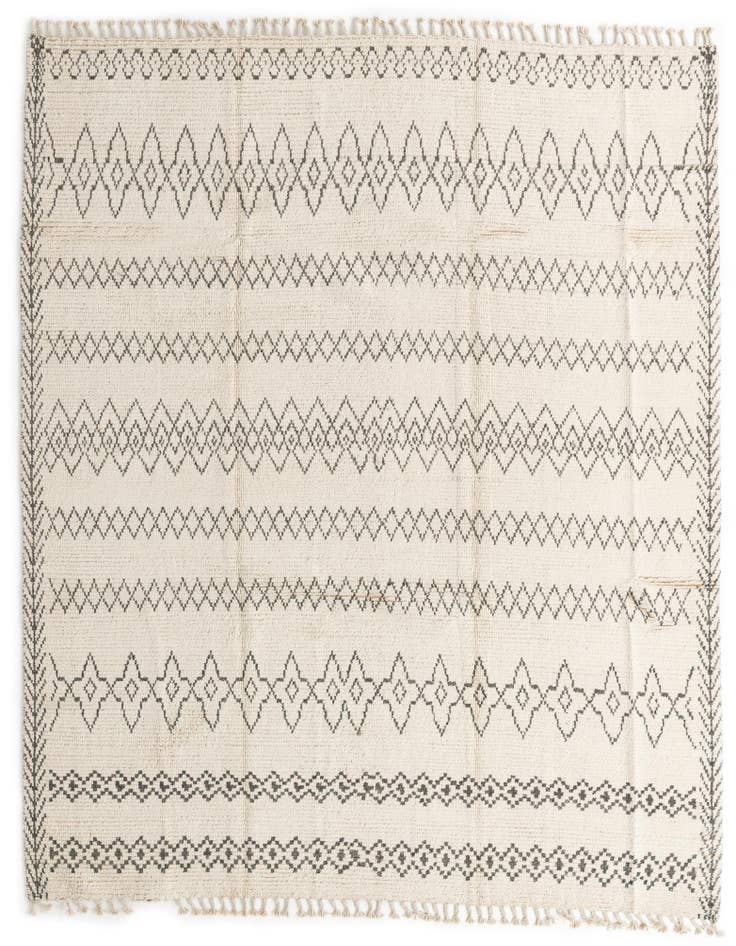 Detail image of 8' 3 x 10' 2 Hand Knotted Moroccan Wool Rug
