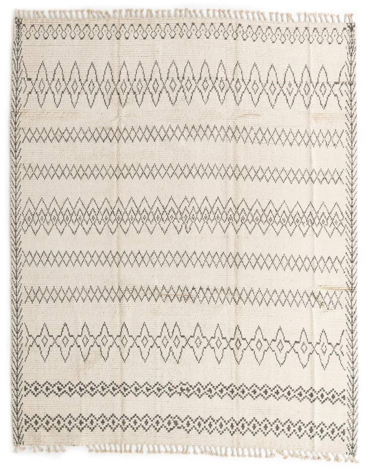 Detail image of 8' 3 x 10' 2 Hand Knotted Moroccan Wool Rug