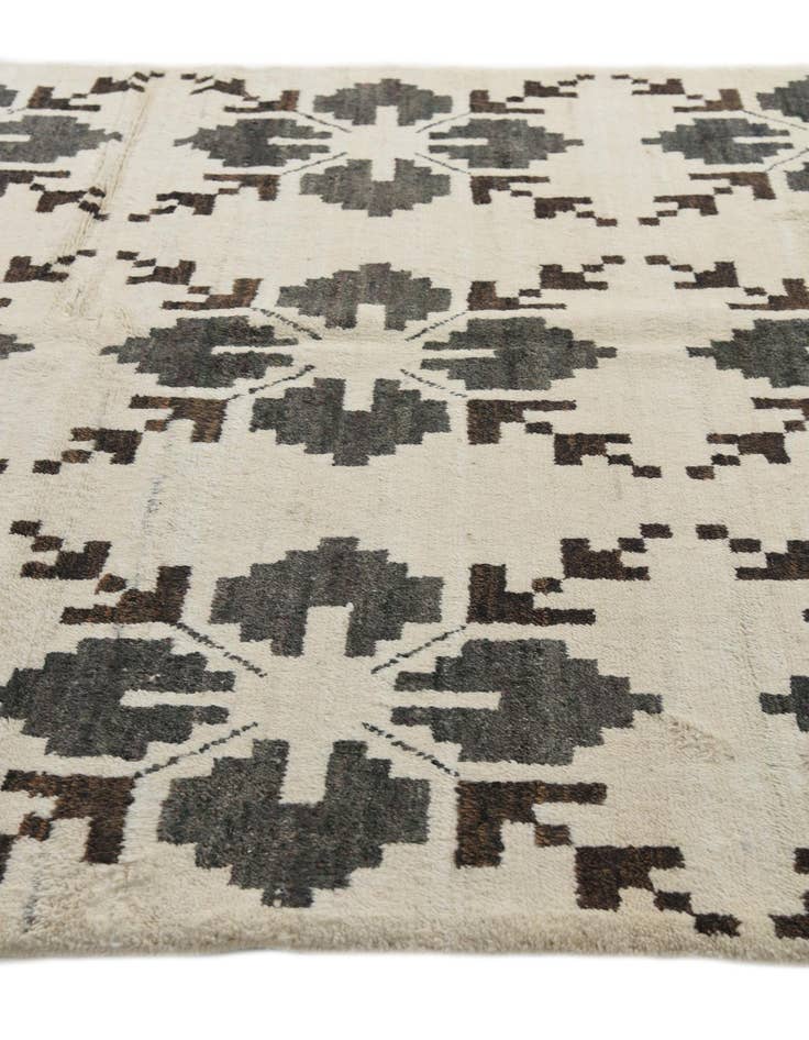 Detail image of 5' 9 x 8'  Hand Knotted Moroccan Wool Rug