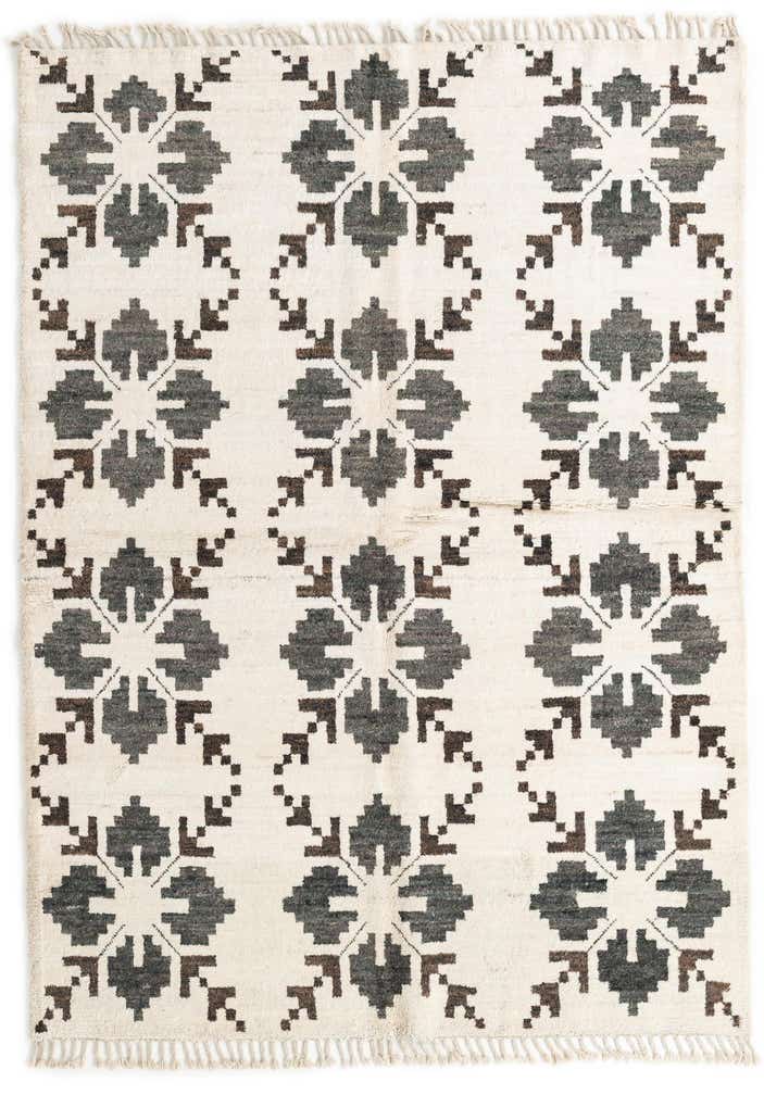 5' 9 x 8' Hand Knotted Moroccan Wool Rug