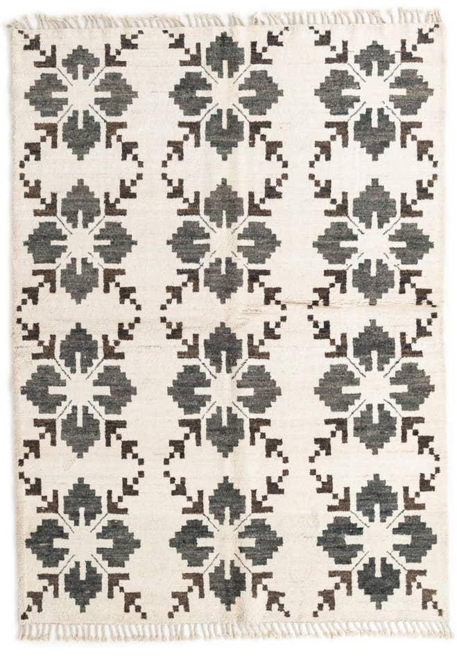 Detail image of 5' 9 x 8' Hand Knotted Moroccan Wool Rug