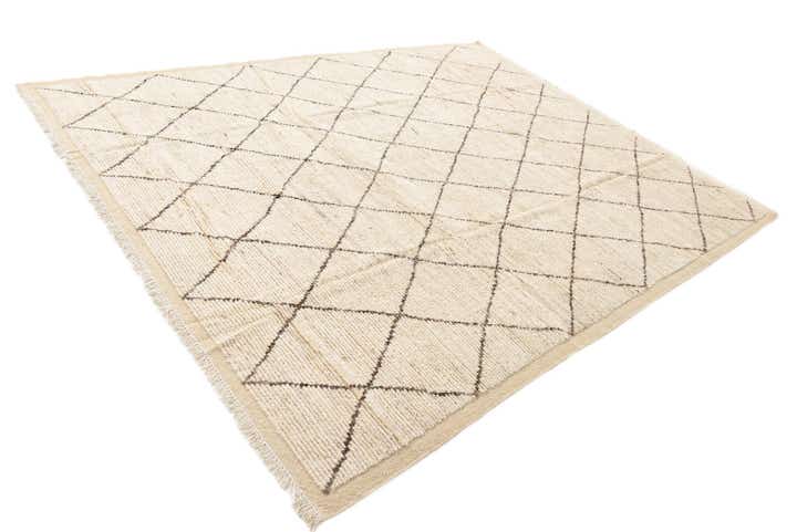 8' 6 x 10' 8 Hand Knotted Moroccan Wool Rug
