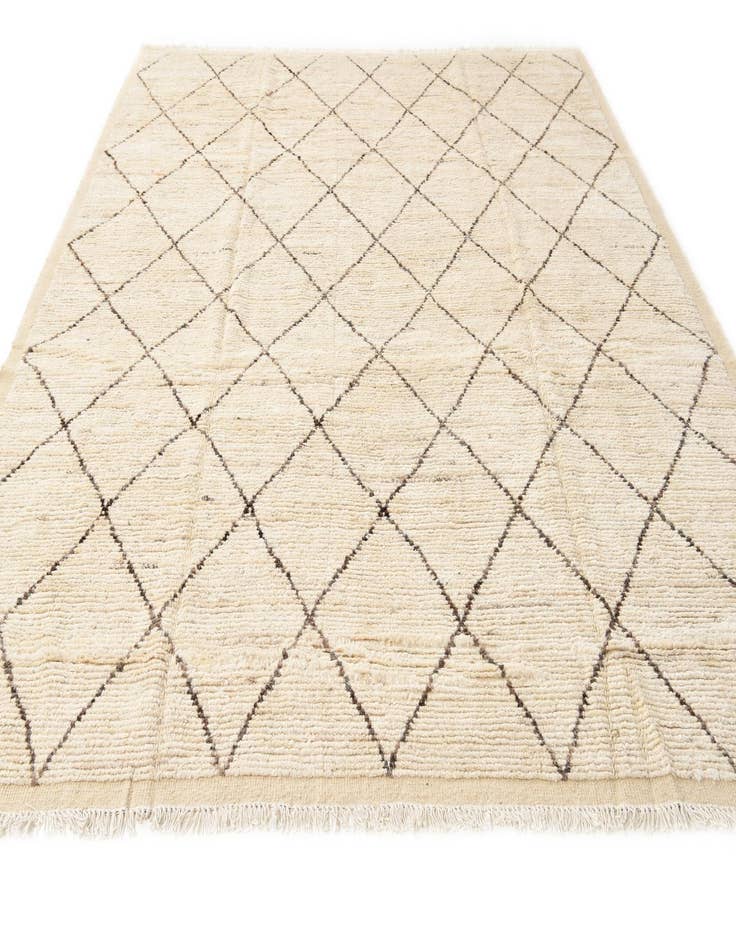 Detail image of 8' 6 x 10' 8  Hand Knotted Moroccan Wool Rug