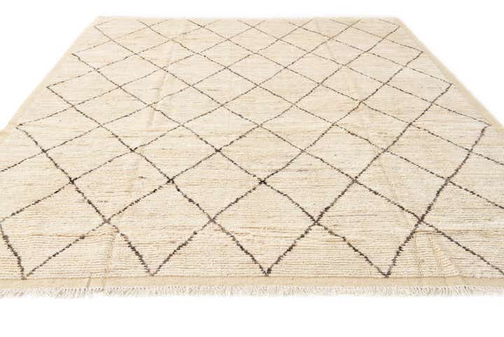 8' 6 x 10' 8 Hand Knotted Moroccan Wool Rug