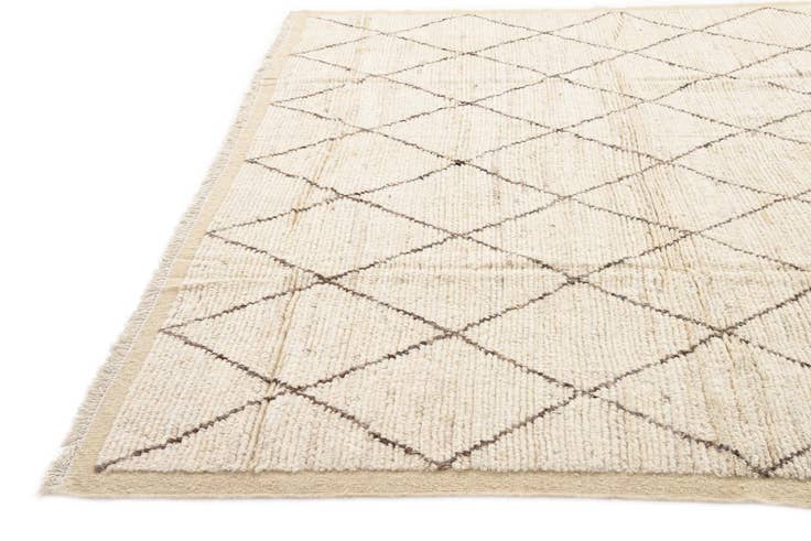 Detail image of 8' 6 x 10' 8 Hand Knotted Moroccan Wool Rug