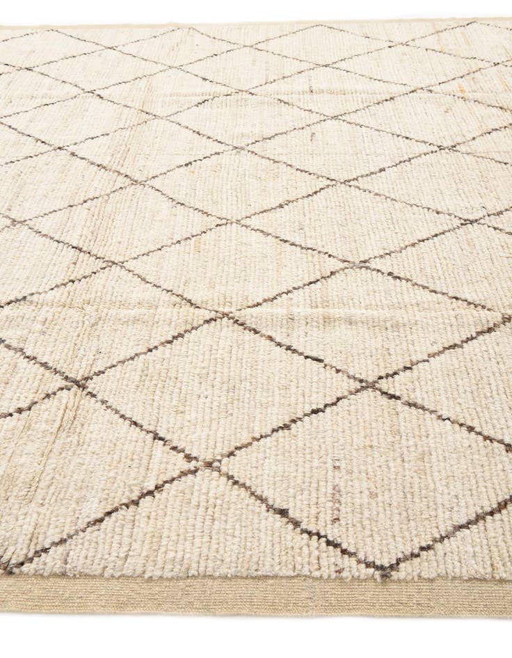 Detail image of 8' 6 x 10' 8  Hand Knotted Moroccan Wool Rug